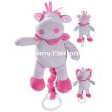 Factory Supply of Baby Stuffed Plush Musical Movement Hang Toy